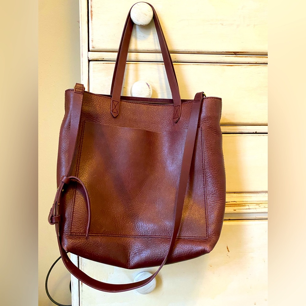 Madewell medium zip top transport tote